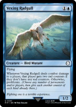 [041]【EN】【FOIL】厄介なラッドガル/Vexing Radgull【PIP】[U][青]