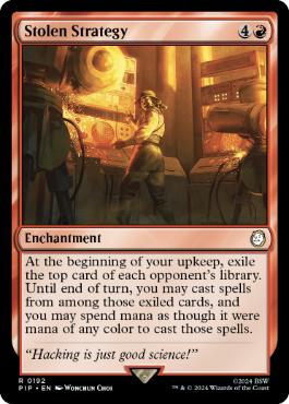 [192]【EN】【FOIL】作戦盗用/Stolen Strategy【PIP】[R][赤]