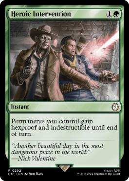 [202]【EN】【FOIL】英雄的介入/Heroic Intervention【PIP】[R][緑]