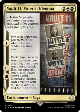 [121]【EN】【FOIL】Vault 11：投票者のジレンマ/Vault 11: Voter's Dilemma【PIP】[R][多色]