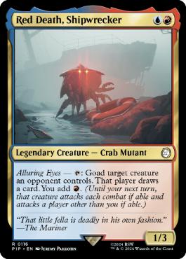 [116]【EN】【FOIL】船砕き、レッドデス/Red Death, Shipwrecker【PIP】[R][多色]