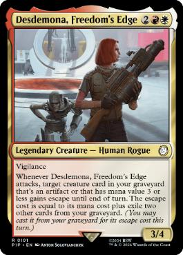 [101]【EN】【FOIL】自由の階、デズデモーナ/Desdemona, Freedom's Edge【PIP】[R][多色]