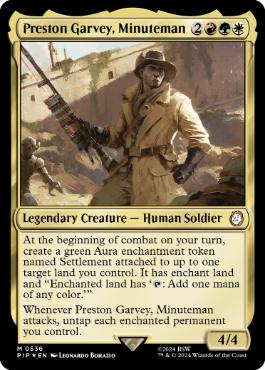[536]【EN】【サージFOIL】ミニットマン、プレストン・ガービー/Preston Garvey, Minuteman【PIP】[M][多色]