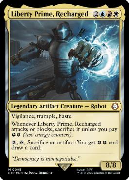 [005]【EN】【FOIL】再稼働、リバティ・プライム/Liberty Prime, Recharged【PIP】[M][多色]
