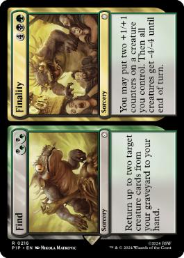 [216]【EN】【FOIL】採取+最終/Find+Finality【PIP】[R][多色]