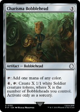 [130]【EN】【FOIL】カリスマのボブルヘッド/Charisma Bobblehead【PIP】[U][茶]