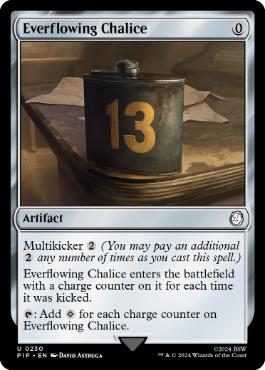 [230]【EN】【FOIL】永遠溢れの杯/Everflowing Chalice【PIP】[U][茶]
