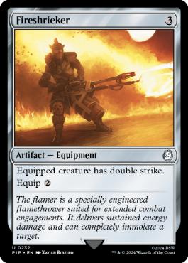 [232]【EN】【FOIL】炎叫びの杖/Fireshrieker【PIP】[U][茶]