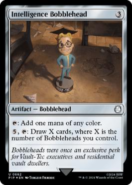 [662]【EN】【サージFOIL】インテリジェンスのボブルヘッド/Intelligence Bobblehead【PIP】[U][茶]