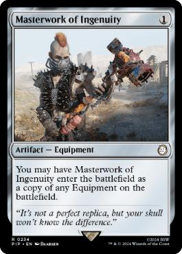 [234]【EN】【FOIL】創意工夫の傑作/Masterwork of Ingenuity【PIP】[R][茶]