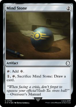 [763]【EN】【サージFOIL】精神石/Mind Stone【PIP】[U][茶]