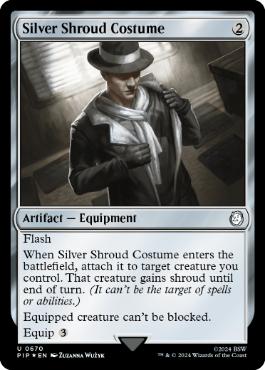 [670]【EN】【サージFOIL】シルバー・シュラウドの衣装/Silver Shroud Costume【PIP】[U][茶]