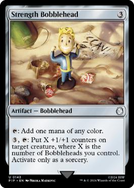 [143]【EN】【FOIL】ストレングスのボブルヘッド/Strength Bobblehead【PIP】[U][茶]
