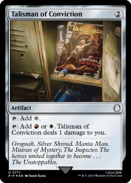 [771]【EN】【サージFOIL】確信のタリスマン/Talisman of Conviction【PIP】[U][茶]