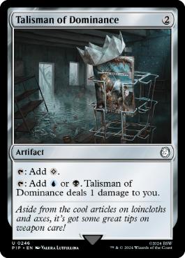 [246]【EN】【FOIL】威圧のタリスマン/Talisman of Dominance【PIP】[U][茶]