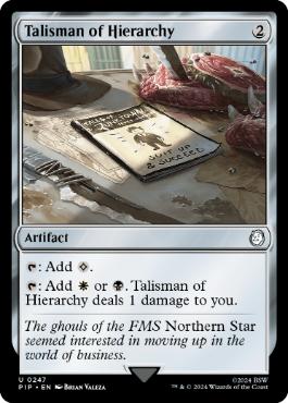[247]【EN】【FOIL】聖列のタリスマン/Talisman of Hierarchy【PIP】[U][茶]