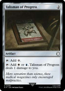[249]【EN】【FOIL】発展のタリスマン/Talisman of Progress【PIP】[U][茶]