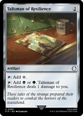 [250]【EN】【FOIL】反発のタリスマン/Talisman of Resilience【PIP】[U][茶]