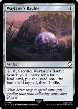 [252]【EN】【FOIL】旅人のガラクタ/Wayfarer's Bauble【PIP】[C][茶]