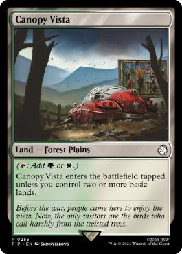 [255]【EN】【FOIL】梢の眺望/Canopy Vista【PIP】[R][土地]