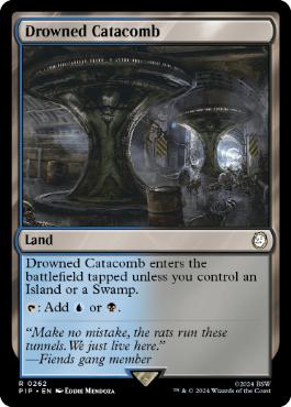 [262]【EN】【FOIL】水没した地下墓地/Drowned Catacomb【PIP】[R][土地]