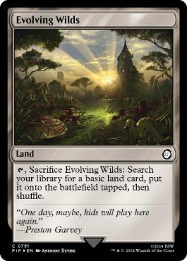 [791]【EN】【サージFOIL】進化する未開地/Evolving Wilds【PIP】[C][土地]