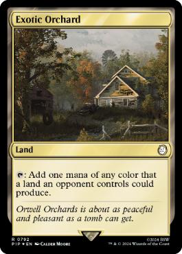 [792]【EN】【サージFOIL】風変わりな果樹園/Exotic Orchard【PIP】[R][土地]