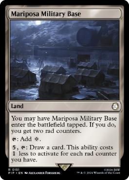 [151]【EN】【FOIL】マリポーサ軍事基地/Mariposa Military Base【PIP】[R][土地]
