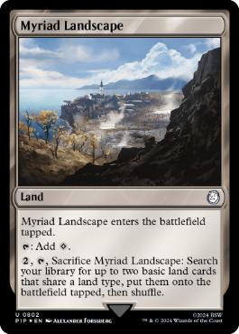 [802]【EN】【サージFOIL】無限地帯/Myriad Landscape【PIP】[U][土地]