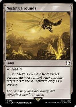 [276]【EN】【FOIL】巣ごもりの地/Nesting Grounds【PIP】[R][土地]
