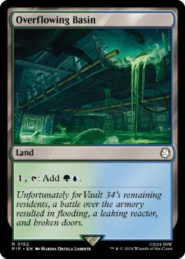 [152]【EN】【FOIL】溢れ出た区画/Overflowing Basin【PIP】[R][土地]