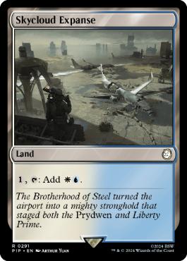 [291]【EN】【FOIL】広漠なるスカイクラウド/Skycloud Expanse【PIP】[R][土地]