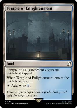 [304]【EN】【FOIL】啓蒙の神殿/Temple of Enlightenment【PIP】[R][土地]