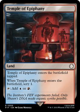 [305]【EN】【FOIL】天啓の神殿/Temple of Epiphany【PIP】[R][土地]
