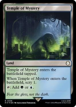 [836]【EN】【サージFOIL】神秘の神殿/Temple of Mystery【PIP】[R][土地]