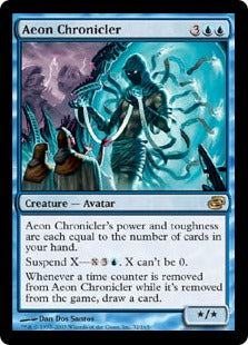 [032]【EN】【FOIL】永劫の年代史家/Aeon Chronicler【PLC】[R][青]