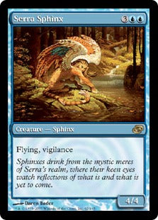 [054]【EN】【FOIL】セラのスフィンクス/Serra Sphinx【PLC】[R][青]