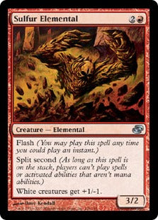 [120]【EN】硫黄の精霊/Sulfur Elemental【PLC】[U][赤]