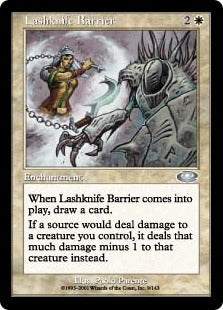 [009]【JP】鎖ナイフの障壁/Lashknife Barrier【PLS】[U][白]