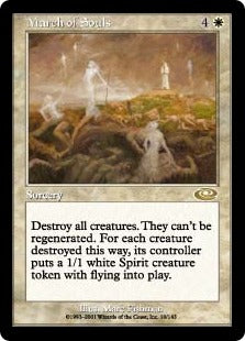 [010]【JP】【FOIL】魂の行進/March of Souls【PLS】[R][白]