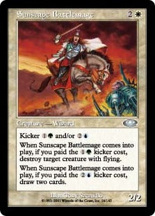 [016]【EN】【FOIL】陽景学院の戦闘魔道士/Sunscape Battlemage【PLS】[U][白]