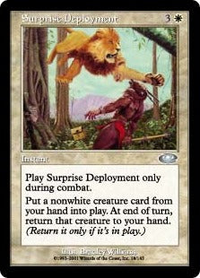 [018]【EN】【FOIL】奇襲の配備/Surprise Deployment【PLS】[U][白]