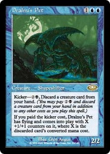 [023]【EN】【FOIL】ドラルヌのペット/Dralnu's Pet【PLS】[R][青]