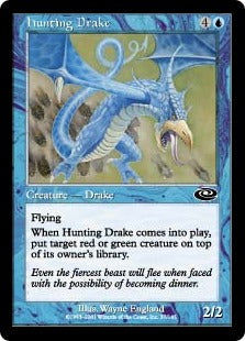 [027]【EN】【FOIL】狩りをするドレイク/Hunting Drake【PLS】[C][青]