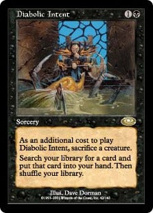[042]【JP】【FOIL】悪魔の意図/Diabolic Intent【PLS】[R][黒]