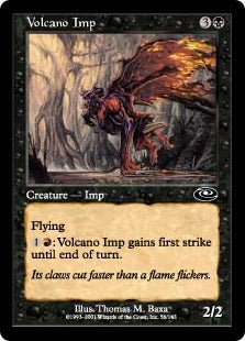 [056]【EN】【FOIL】火山のインプ/Volcano Imp【PLS】[C][黒]