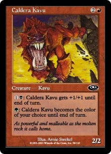 [058]【JP】【FOIL】カルデラのカヴー/Caldera Kavu【PLS】[C][赤]