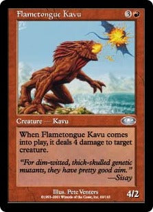 [060]【EN】【FOIL】火炎舌のカヴー/Flametongue Kavu【PLS】[U][赤]