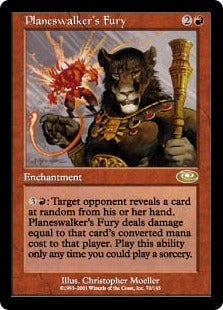[070]【EN】【FOIL】プレインズウォーカーの憤激/Planeswalker's Fury【PLS】[R][赤]