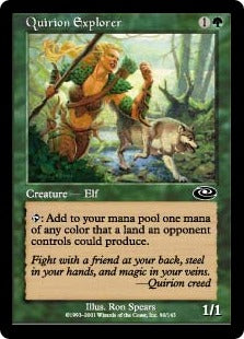[090]【EN】【FOIL】クウィリーオンの探検者/Quirion Explorer【PLS】[C][緑]